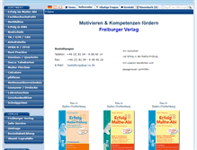 Tablet Screenshot of freiburger-verlag.de